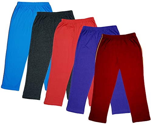Image of IndiWeaves Girl's Super Soft Cotton Regular Fit Solid 3 /4th Capris (Multicolour, 8-9 Years, Pack of 5)