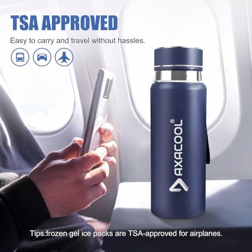 Image of Insulin Cooling Bottle Black with bio-ice Gel Pack - Insulin Cooler Travel Case 24 Hour for Insulin Pen, Insulin Travel Case, Ice Box for Insulin, Ice Bag Travelling for Diabetes Care