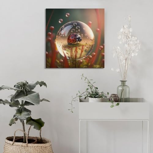 Poster coccinelle déco murale pour sublimer un petit espace vide