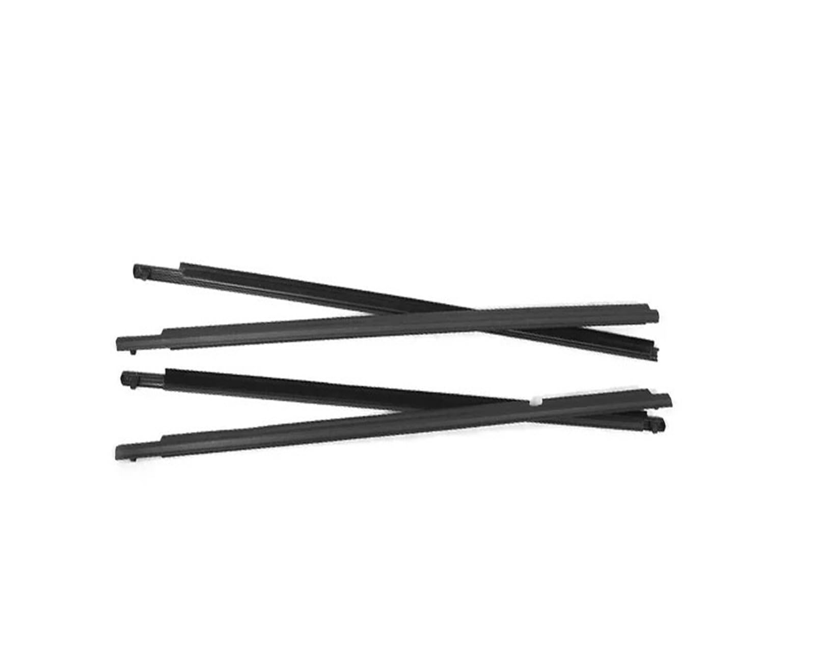 Uussup Black Rubber Seal Weather Stripping 4Pcs Window Rubber Trim For Toyota For Corolla 2008-2013 Weatherstrip Seal Strips Door Moulding Glass 7573012300 Chrome