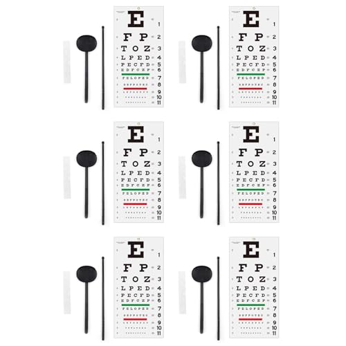 Tableau d'acuité visuelle sans décoloration pour examen physique précis
