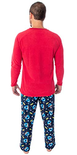 INTIMO The Polar Express Train Men's Raglan Shirt And Pants 2 Piece Sleep Lounge Pajama Set2