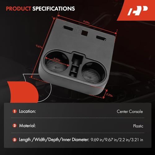 Portavasos consola central A-Premium para Ford F150 y Super Duty miniatura 3