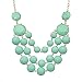 Africanbeads Women's Mint Green Beads Necklace, Statement Jewelry, Chunky Necklace, Bubble Necklace