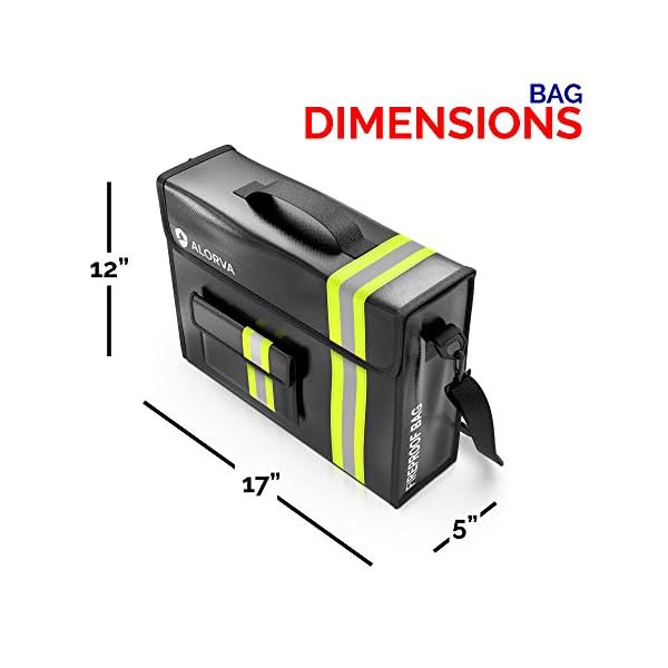 Feuerfeste Dokumententaschen, mit abnehmbarer Feuerschutztasche Wasserdichter Dokumentenhalter und Dokumententresor… – Bild 6