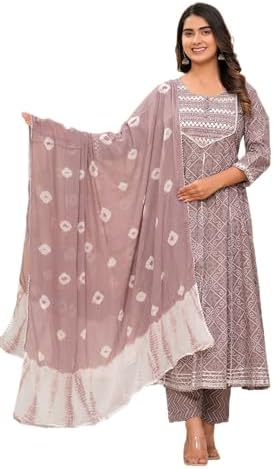 MEERA FAB Women Anarkali Kurti Angrakha (pack of 1)