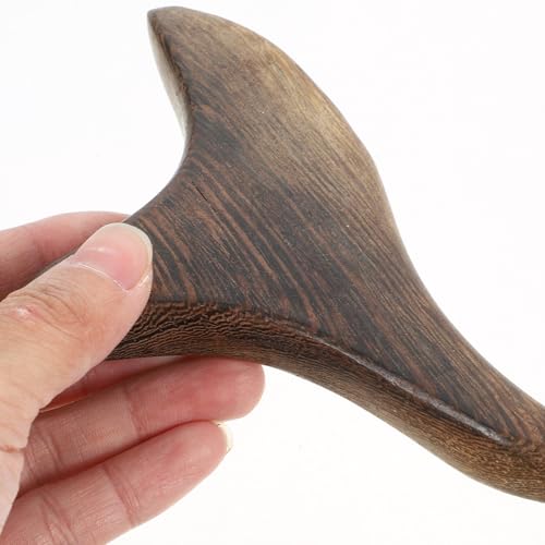 Foto von Artibetter DreizackföRmiges Massagebrett Aus Verawood Naturholz MassagegeräT FüR Spa Akupunktur Triggerpunkt DrüCker Holz Therapie Massage Tool 14Cm