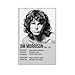 Jim Morrison, poster artistico da parete su tela, stampa estetica moderna, per soggiorno, 40 x 60 cm, senza cornice immagine