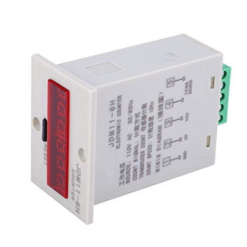 Image of Electronic Counter,JDM11-6H Electronic Counter 6 Digits LED Digital Display Counter Relay Transducer Count(AC110V)