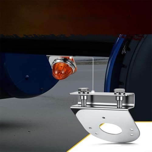 Support de lampe à pince inox pour semi-remorque et embase lampe pastèque micro x2 - 8