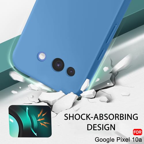 Image of TheGiftKart Genuine Liquid Silicone Back Cover Case for Google Pixel 10A | Soft Micro-Fibre Lining Inside | Camera Protection Bump | Shockproof Cover Case for Google Pixel 10A (Silicone, Lavender)