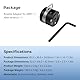 SMALLRIG Drehbarer Schnellverstell-Rosettenadapter für ARRI Style Standard, One-Touch-Drehung, universelle Links-/Rechtsmontage 5134