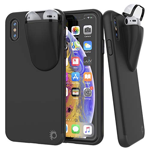 Coque de protection iPhone XS Max 6,5 pouces et étui de stockage AirPods