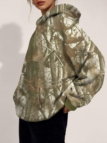 Image of Trendy Queen Women Oversized Hoodies Fall Outfits | Gentle Skin Feel, Aesthetic Drop Shoulder, Large Kangaroo Pocket, Seamless Daily Outfit Match