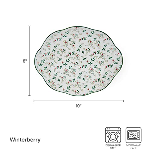 Pfaltzgraff Winterberry Holiday Set Of 2 Serving Plates, 10 Inch And 12 Inch, Multicolored #TOP2