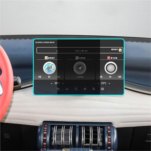 Verre trempé pour GPS BYD Atto 3 anti-rayures oléophobe 12,8 pouces