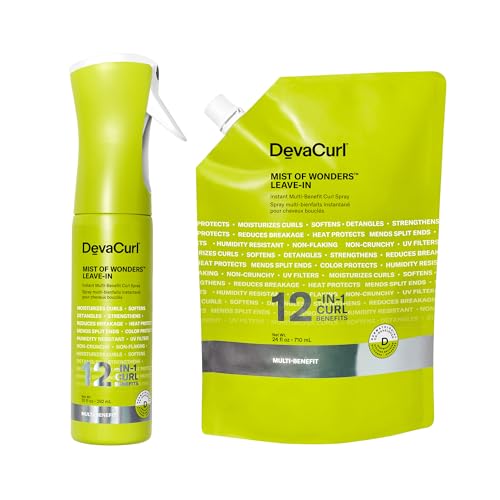 DevaCurl Mist of Wonders Leave In Multi-Benefit Curl Spray, 10 oz + DevaCurl Mist of Wonders Leave I