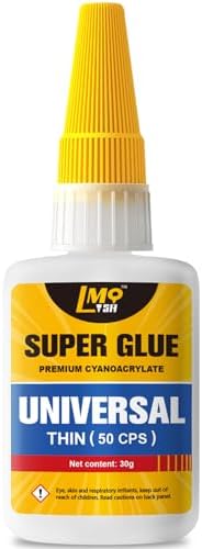 Super Glue Clear Liquid, Thin Strong CA Glue All Purpose for Plastic Ceramic Glass Metal Fletching Pottery Wood Shoes Rubber Crafts 3D Printed Parts, Instant Heavy Duty Cyanoacrylate Adhesives: Amazon.com