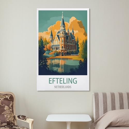 Affiche Efteling Pays-Bas pour décorer un salon moderne