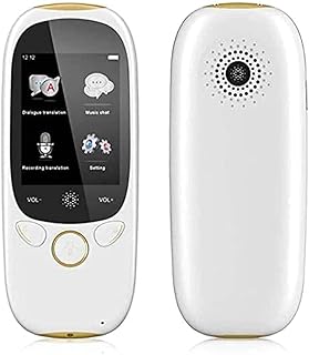 MUZIZY Dispositivo portátil de tradutor de idiomas, suporte para tradutor de voz instantâneo bidirecional, 75 idiomas, com tradução de câmera para viajar para o exterior, aprendizagem, compras, negócios, compras, compras felizes muitas vezes