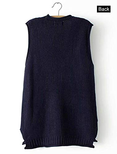FTCayanz Women's Sweater Vest Button Down Cable Knit Cardigan Outwear2