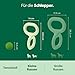 Earth Rated Ziehspielzeug, interaktives Spielzeug für ausgewachsene Hunde und Welpen, ergonomischer Griff, Naturgummi, klein, grün