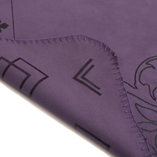 ·NEST BLANCHE· Non-Slip Yoga Mat Towel – Perfect for Hot Yoga, Pilates – Quick Drying, Reversible Use, Ultra-Absorbent, 72 Inches, Purple