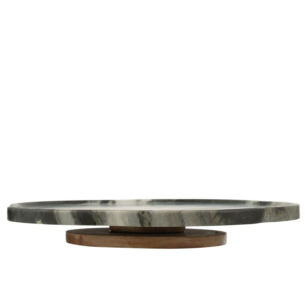 Paris Prix Plateau Tournant en Marbre Courchevel 40cm Gris Clair
