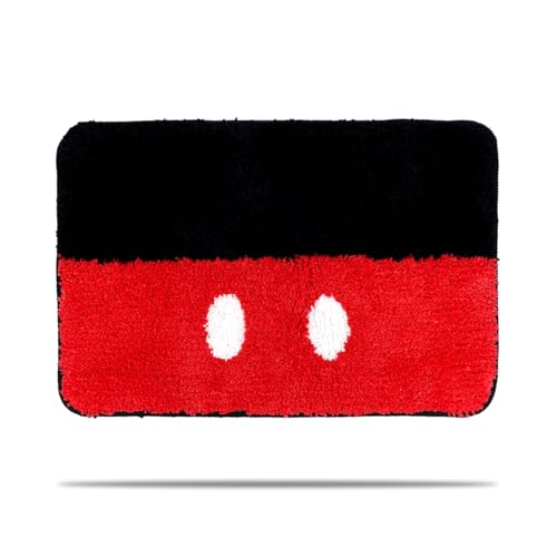 dicilly Mouse Eyes Bath Mat for Bathroom Non Slip Kids Bath Rug - Soft Plush Microfiber Bath Rug Cute Bathroom Rugs Machine Washable (Christmas Birthday)