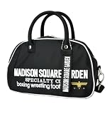 [アルージェ] MADISON SQUARE GARDEN ミニボストンショルダー マジソンバック マディソンバッグ メンズ レディース 斜めがけ 斜め掛け オシャレ ランチバッグ 軽量 / D2I / F ブラック
