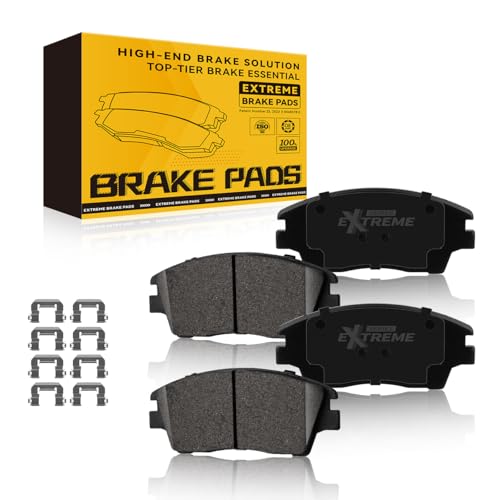TOVASTY 4PCS Front Brake Pads Premium Carbon Ceramic Pad Compatible with 2017 2018 2019 2020 Hyundai Elantra, 2017 2018 2019 2020 2021 2022 Kia Sportage by TOVASTY - Used condition - CA$18.69