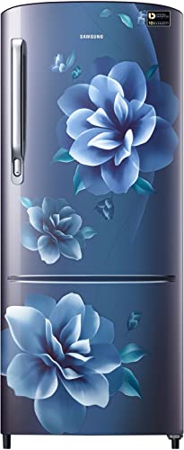Image of Samsung 183 L, 3 Star, Digital Inverter, Direct-Cool Single Door Refrigerator (RR20C2723CU /NL, Camellia Blue)