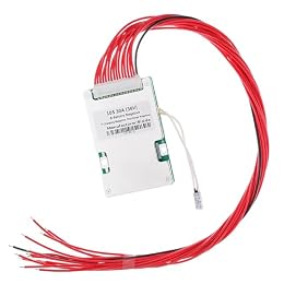 Bisida 10S BMS 36V 30A Li-ion PCB Protection Board with Balance Wire and NTC,Ten Functional protections, Common Port, for Solar Energy Storage, Balance Car Lithium-ion Battery Pack (10S 36V 30A)