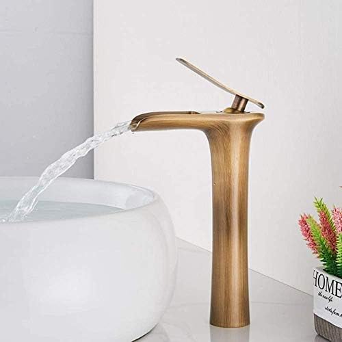 Robinet de cuisine mitigeur cascade vigoureux blanc à eau chaude et froide