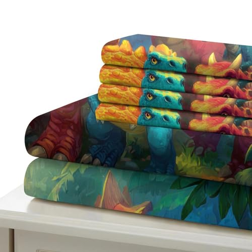 Housse de couette dinosaure 3D de qualité supérieure en microfibre douce
