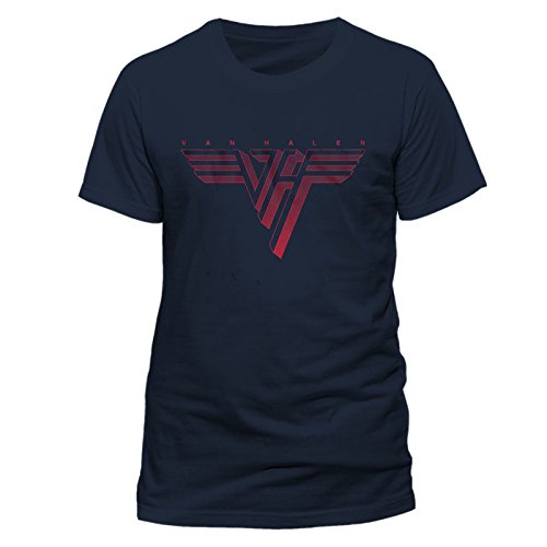 Van Halen Logo Eddie David Lee Roth Rock Officiel T-Shirt Hommes Unisexe - Les Beatles, Paul McCartney, John Lennon, RIngo Starr, George Harrison Van Halen Logo Eddie David Lee Roth Rock Officiel T-Shirt Hommes Unisexe