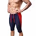 Feeshow Mens Stretch Workout Gym Sports Fitness Tights Shorts Pants, Navy Blue, Large(Waistline:29.0 - 41.0 inch/74 - 104cm)