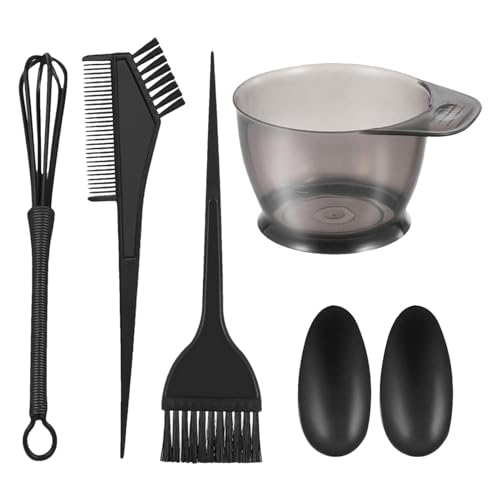 Kit di tinture per capelli per uso domestico, kit professionale per la colorazione dei capelli, kit di candeggina per la colorazione dei capelli, kit da 5 pezzi con copriorecchie, pennello per