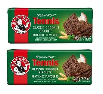 Bakers Tennis Biscuit Choc Mint 200g | 2 Pack |