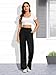 FireSwan Yoga Pants Women Wide Leg Pants High Waist Stretch Dress Loose Casual Lounge Sweatpants with Pockets Black