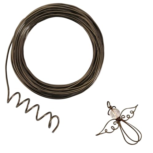 32.8 Feet Brown Aluminum Craft Wire, 10 Gauge 2.5mm Thickness Sculpting Wire, Armature Wire for Sculpting, Bendable Metal Craft Wire for Making Dolls Skeleton DIY Crafts