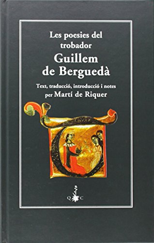 Portada de Les poesies del trobador Guillem de Berguedà