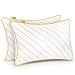 Cosi Home Lot de 2 Oreillers à mémoire de Forme 71x45 cm - Coussin Respirant Blanc avec Housse en Bambou, Hauteur Réglable, Lavable en Machine, pour Dormir sur Le Dos, Le côté ou Le Ventre