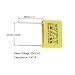 sourcing map Condensadores de seguridad de película de polipropileno 0.47uf 250vac x2...