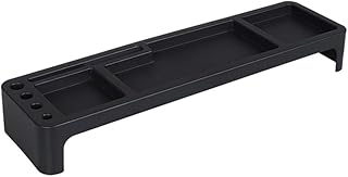 NUOBESTY Monitor Risers Desk Riser Shelf Tabletop Storage Shelf Multi- Functional Keyboard Sorting Rack Desktop Stationery Organizer for Home Desktop Computer Stand Monitor Riser