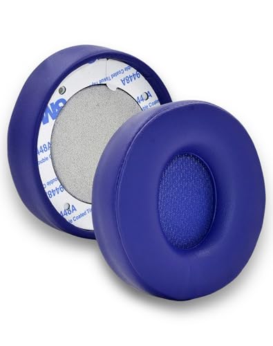 Awsyhom Almohadillas de repuesto para Solo Pro, almohadillas de piel de proteína compatibles con auriculares inalámbricos Beats Solo Pro (azul oscuro)