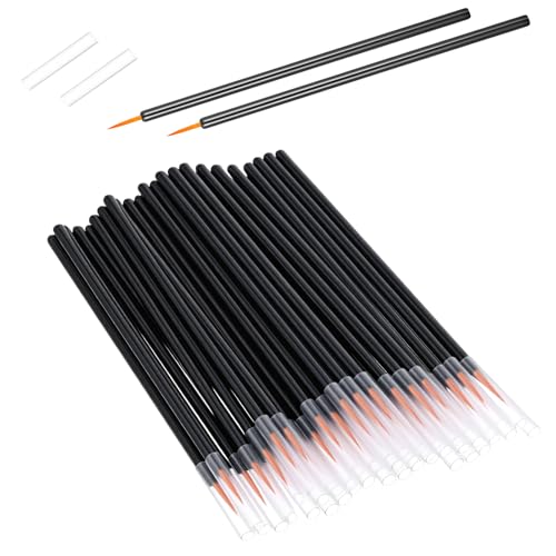 100 Pack Disposable Eyeliner Brush, Eyelash Serum Brushes Ultra-F...