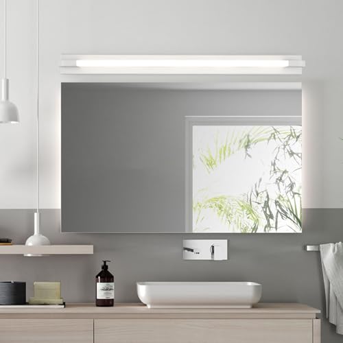 Metal impermeable en luces de pared LED minimalistas color blanco 76cm