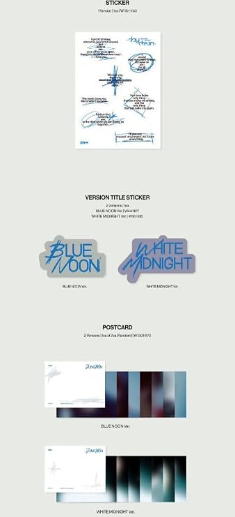 ENHYPEN ROMANCE : UNTOLD -daydream- 2nd Full Repackage Album with Tracking (2 Ver Set (BLUE MOON + WHITE MIDNIGHT))