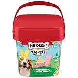 Milk-Bone Peeps Artificially Marshmallow Flavored Dog Treats, 22 Oz. Pail